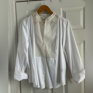 White Button-Up Blouse